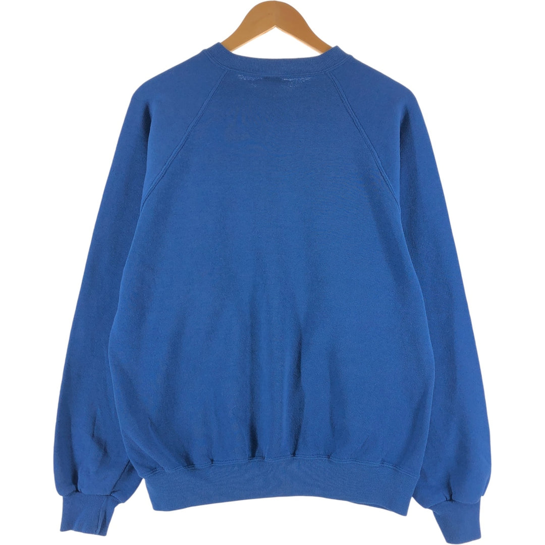 80s-90'S Jerzees Plain Blank Sweatshirt Trainer Made in USA Men's XL Vintage cotton blue type Vintage Second Hand