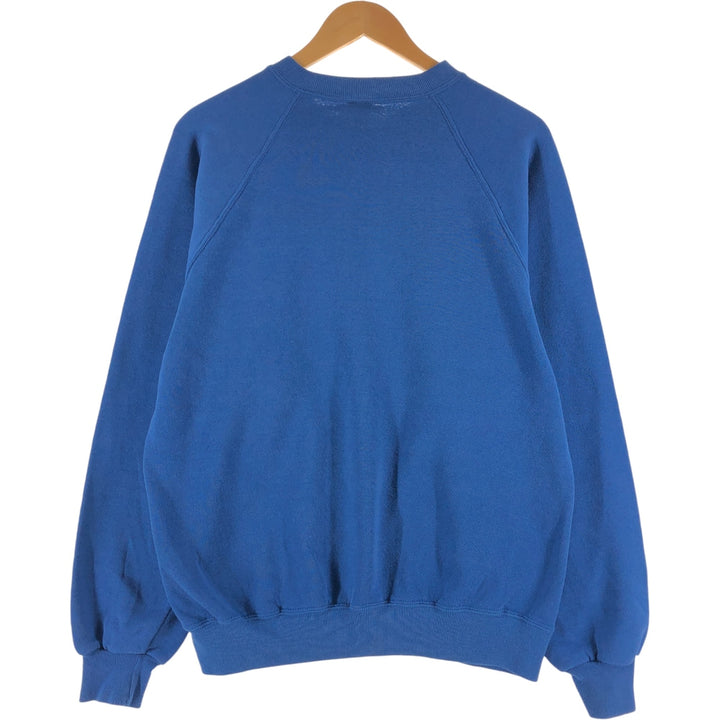 80s-90'S Jerzees Plain Blank Sweatshirt Trainer Made in USA Men's XL Vintage cotton blue type Vintage Second Hand
