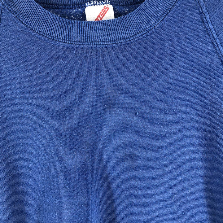 80s-90'S Jerzees Plain Blank Sweatshirt Trainer Made in USA Men's XL Vintage cotton blue type Vintage Second Hand