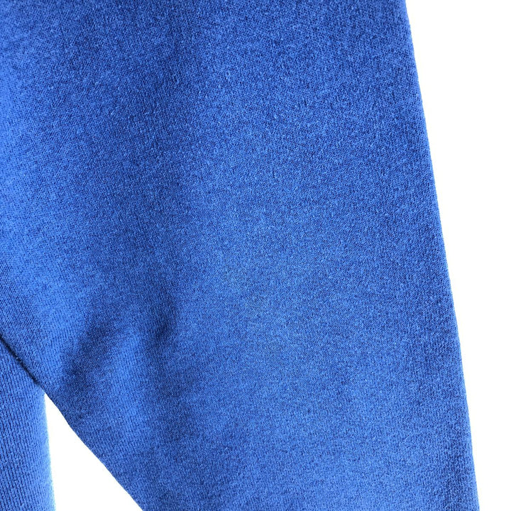 80'S Fruit of the Loom Plain Blank Sweatshirt, Made in USA, Men's Size L, Vintage cotton blue type Vintage Second Hand