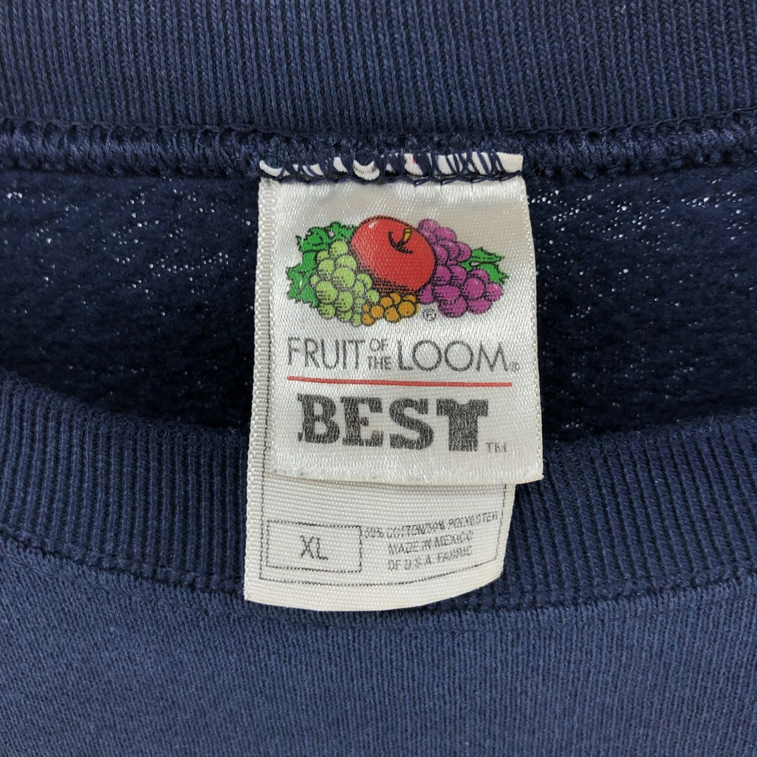 2000'S Fruit of the Loom BSA Print Sweatshirt, Men's Size XL cotton navy blue type Vintage Second Hand