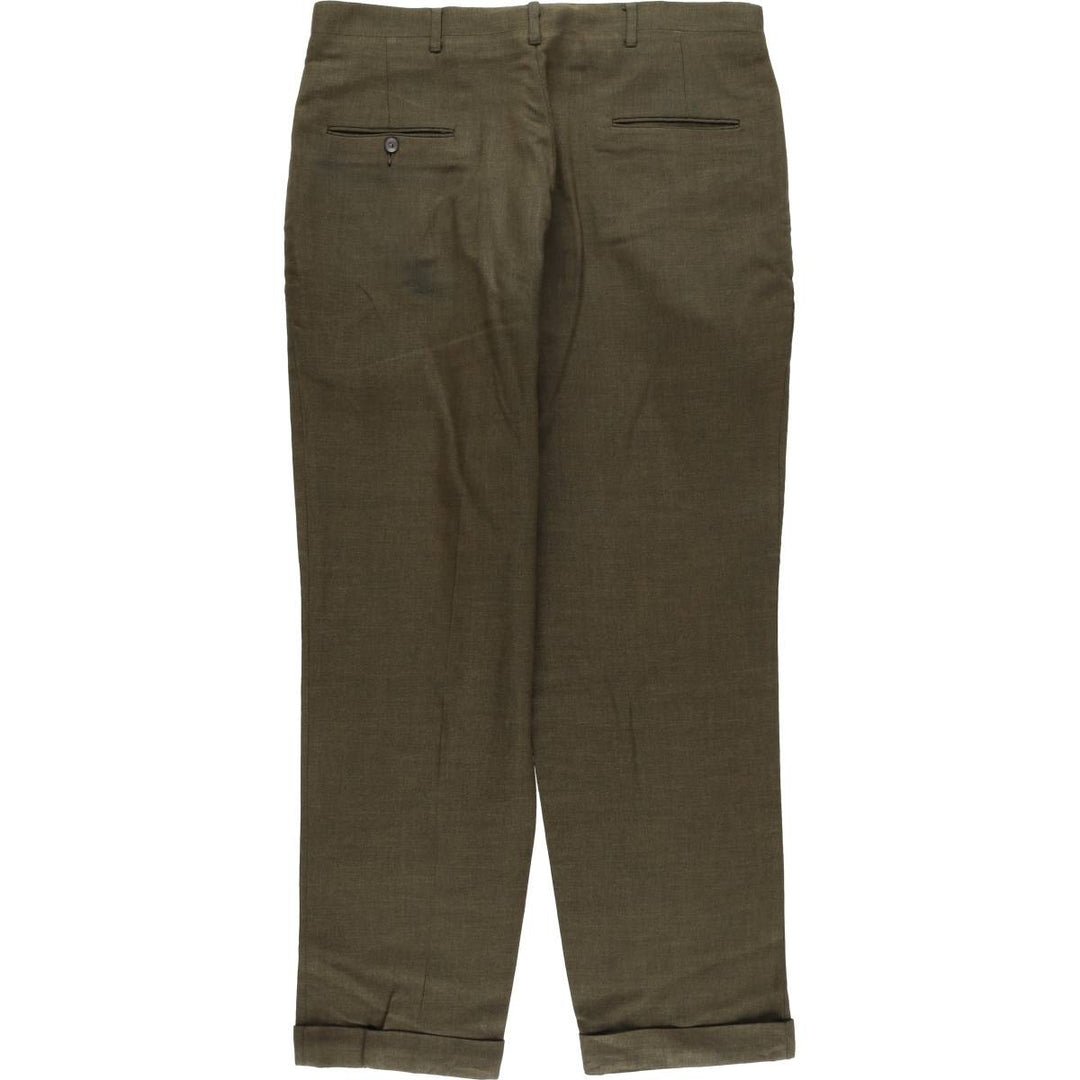 Vintage 1970'S PERMANENT PRESS men's slacks, size W35 unclear brown type Vintage Second Hand
