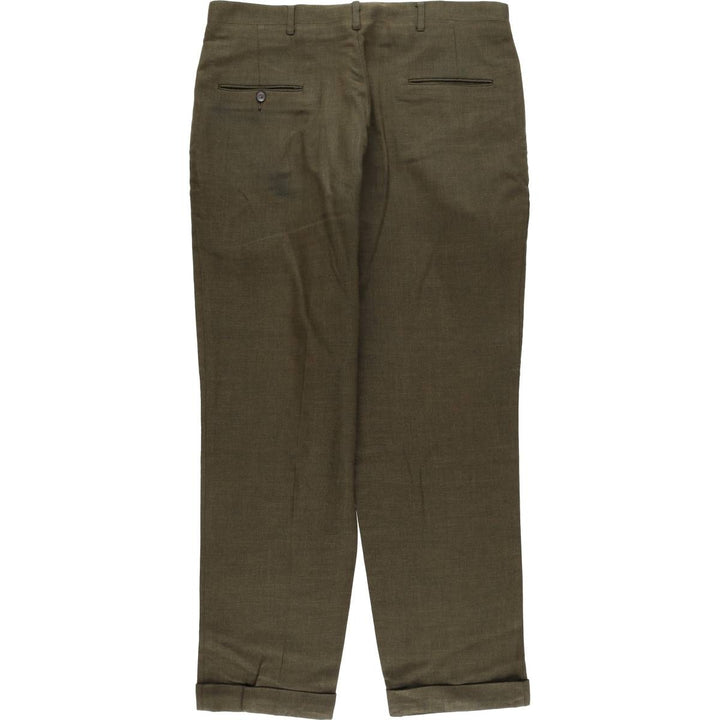 Vintage 1970'S PERMANENT PRESS men's slacks, size W35 unclear brown type Vintage Second Hand