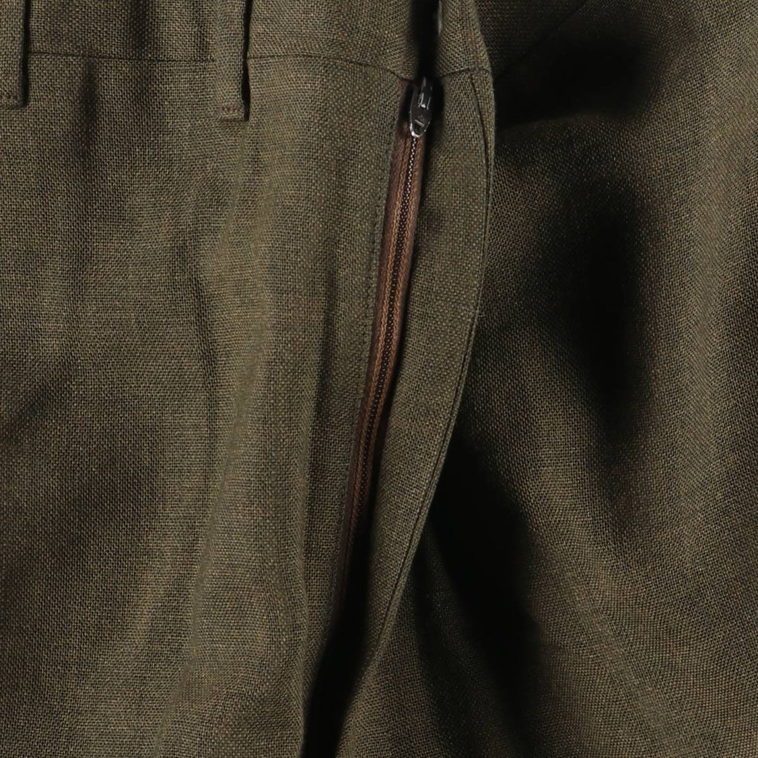 Vintage 1970'S PERMANENT PRESS men's slacks, size W35 unclear brown type Vintage Second Hand