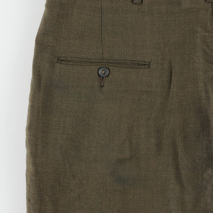 Vintage 1970'S PERMANENT PRESS men's slacks, size W35 unclear brown type Vintage Second Hand