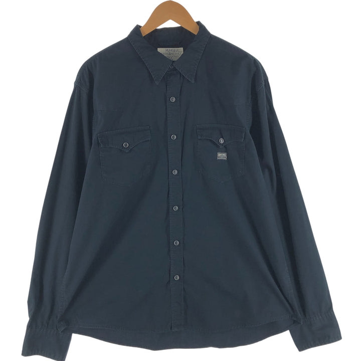 Ralph Lauren DENIM AND SUPPLY Men's Long Sleeve Western Shirt (Size XL) unclear black type Vintage Second Hand