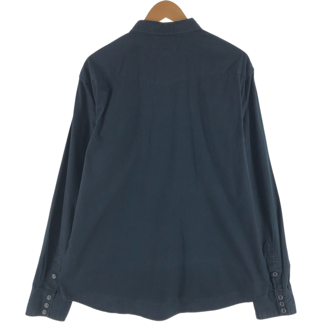 Ralph Lauren DENIM AND SUPPLY Men's Long Sleeve Western Shirt (Size XL) unclear black type Vintage Second Hand