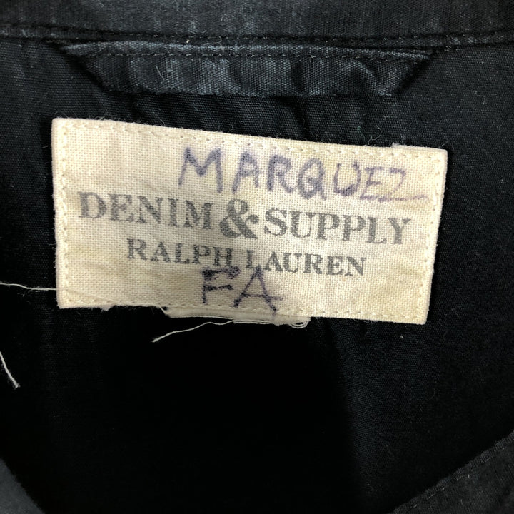 Ralph Lauren DENIM AND SUPPLY Men's Long Sleeve Western Shirt (Size XL) unclear black type Vintage Second Hand