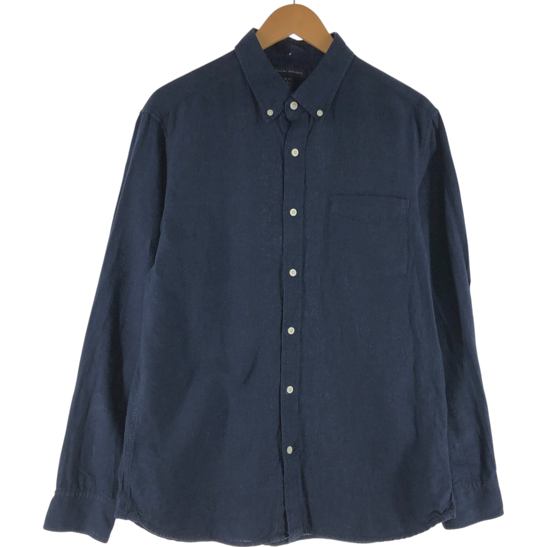 Banana Republic BANANA REPUBLIC Long Sleeve Linen Button Down Shirt Men's L Size / eaa526638