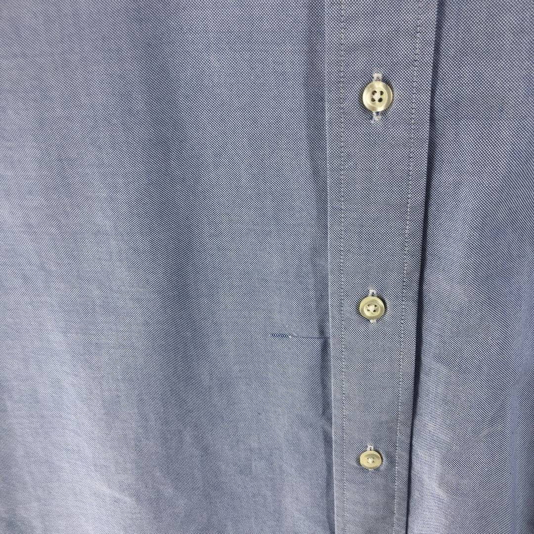 Brooks Brothers Est. 1818 Traditional Fit Long Sleeve Button-Down Shirt, Made in USA, Men's Size XL Supima Cotton blue type Vintage Second Hand