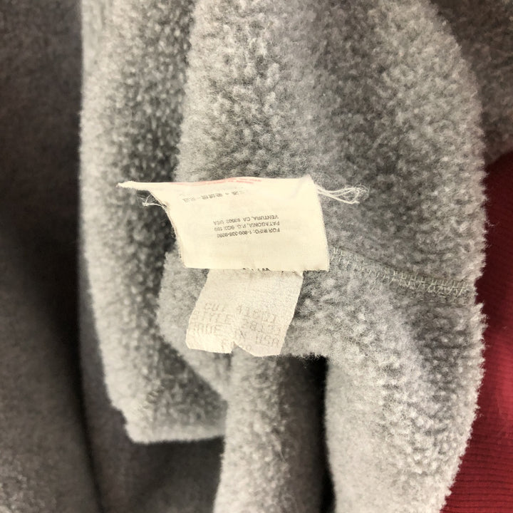 90'S Patagonia Shell Synchilla Jacket 28131F098 Nylon Jacket Made in USA Men's L Size Vintage Nylon red type Vintage Second Hand