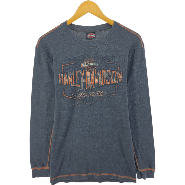Harley-Davidson Thermal Long T-Shirt, Men's Medium unclear gray type Vintage Second Hand
