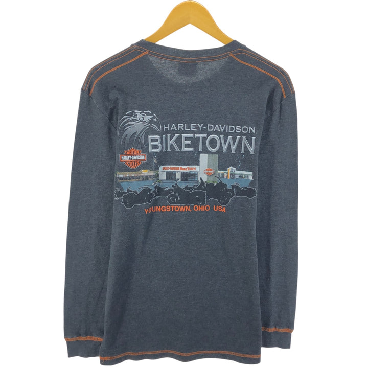Harley-Davidson Thermal Long T-Shirt, Men's Medium unclear gray type Vintage Second Hand