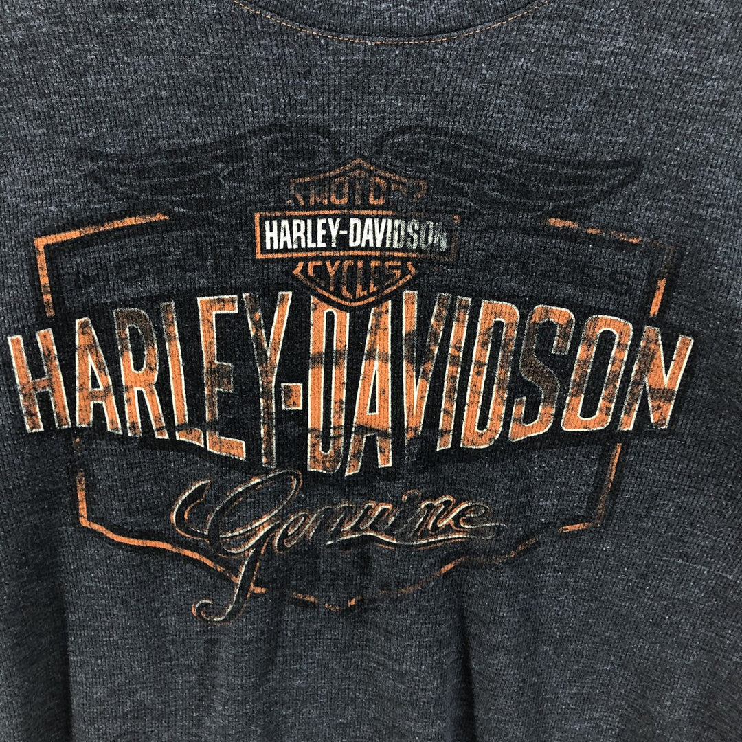 Harley-Davidson Thermal Long T-Shirt, Men's Medium unclear gray type Vintage Second Hand