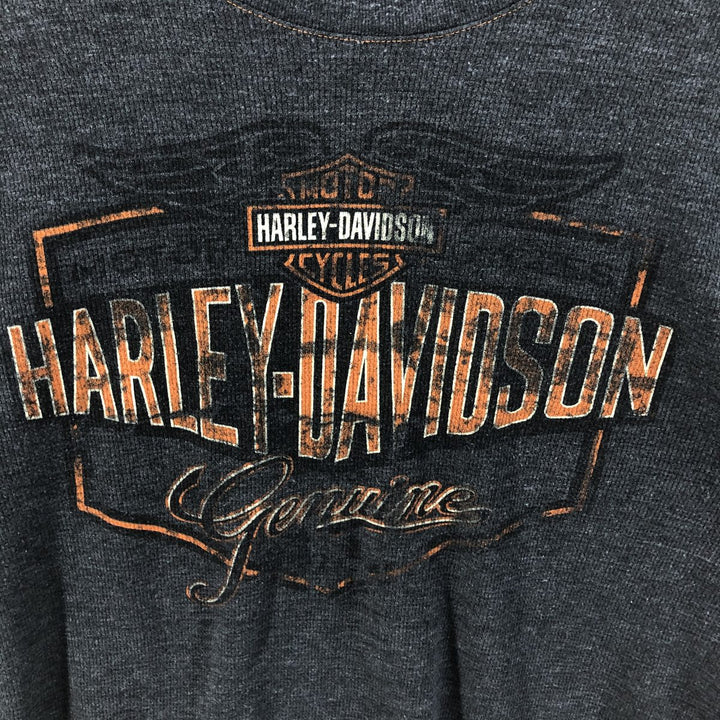 Harley-Davidson Thermal Long T-Shirt, Men's Medium unclear gray type Vintage Second Hand