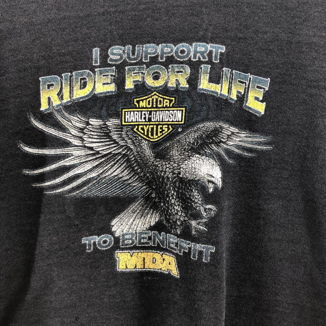 Harley-Davidson Eagle Pattern Advertising Sweatshirt Trainer Men's XXL / eaa526793