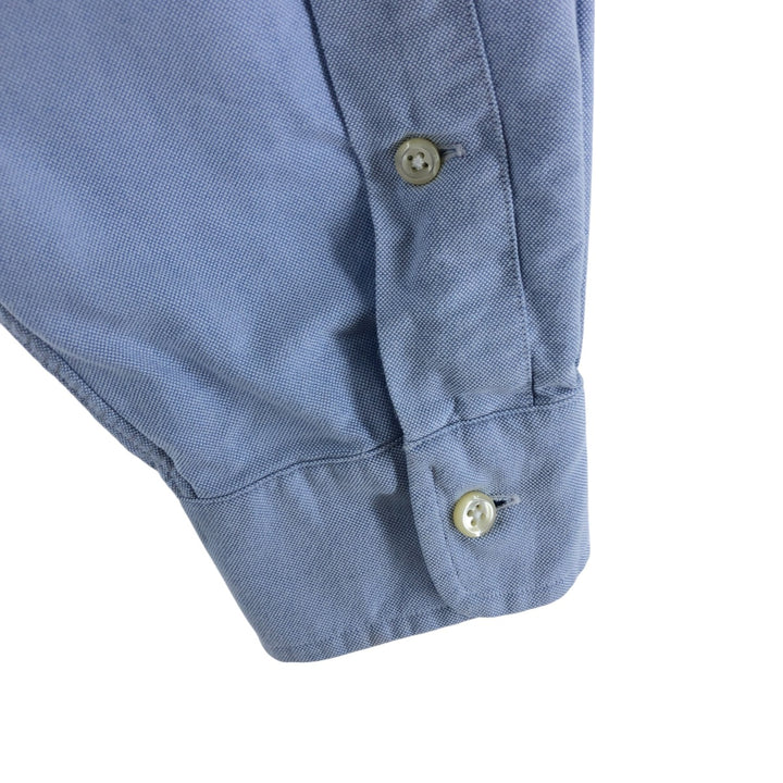 Ralph Lauren YARMOUTH long sleeve button down shirt, men's XL size cotton Blue type light blue Vintage Second Hand