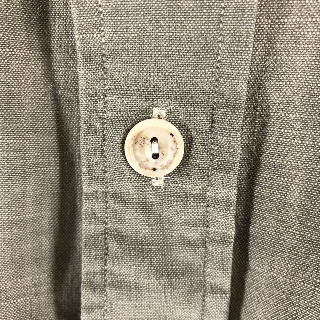 90'S Ralph Lauren POLO by Ralph Lauren long-sleeved cotton shirt, men's size L cotton beige type brown Vintage Second Hand