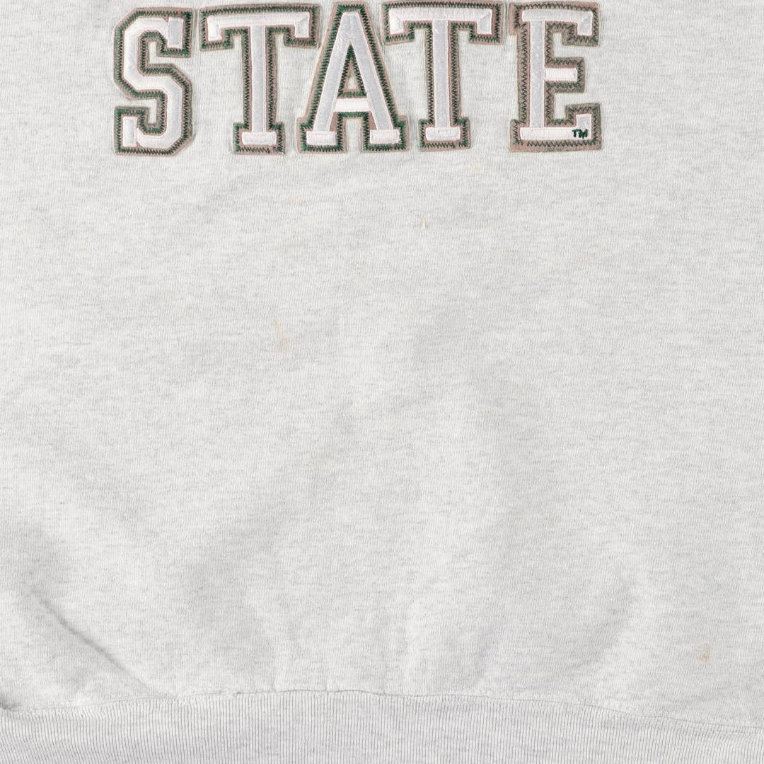 Vintage 90'S Fruit of the Loom Michigan State University college sweatshirt, Made in USA, Men's XL cotton gray type Vintage Second Hand