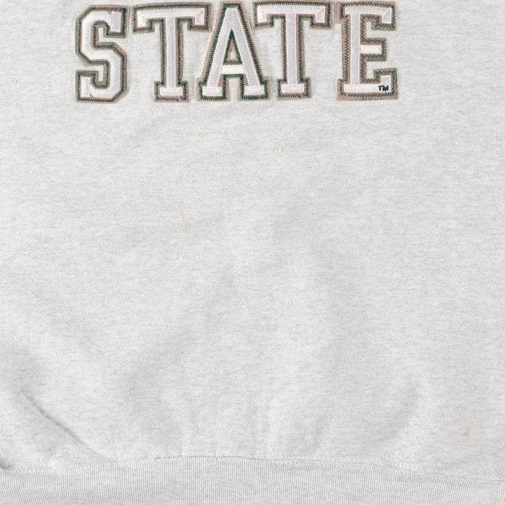 Vintage 90'S Fruit of the Loom Michigan State University college sweatshirt, Made in USA, Men's XL cotton gray type Vintage Second Hand
