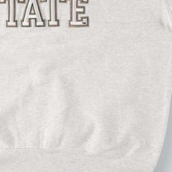 Vintage 90'S Fruit of the Loom Michigan State University college sweatshirt, Made in USA, Men's XL cotton gray type Vintage Second Hand