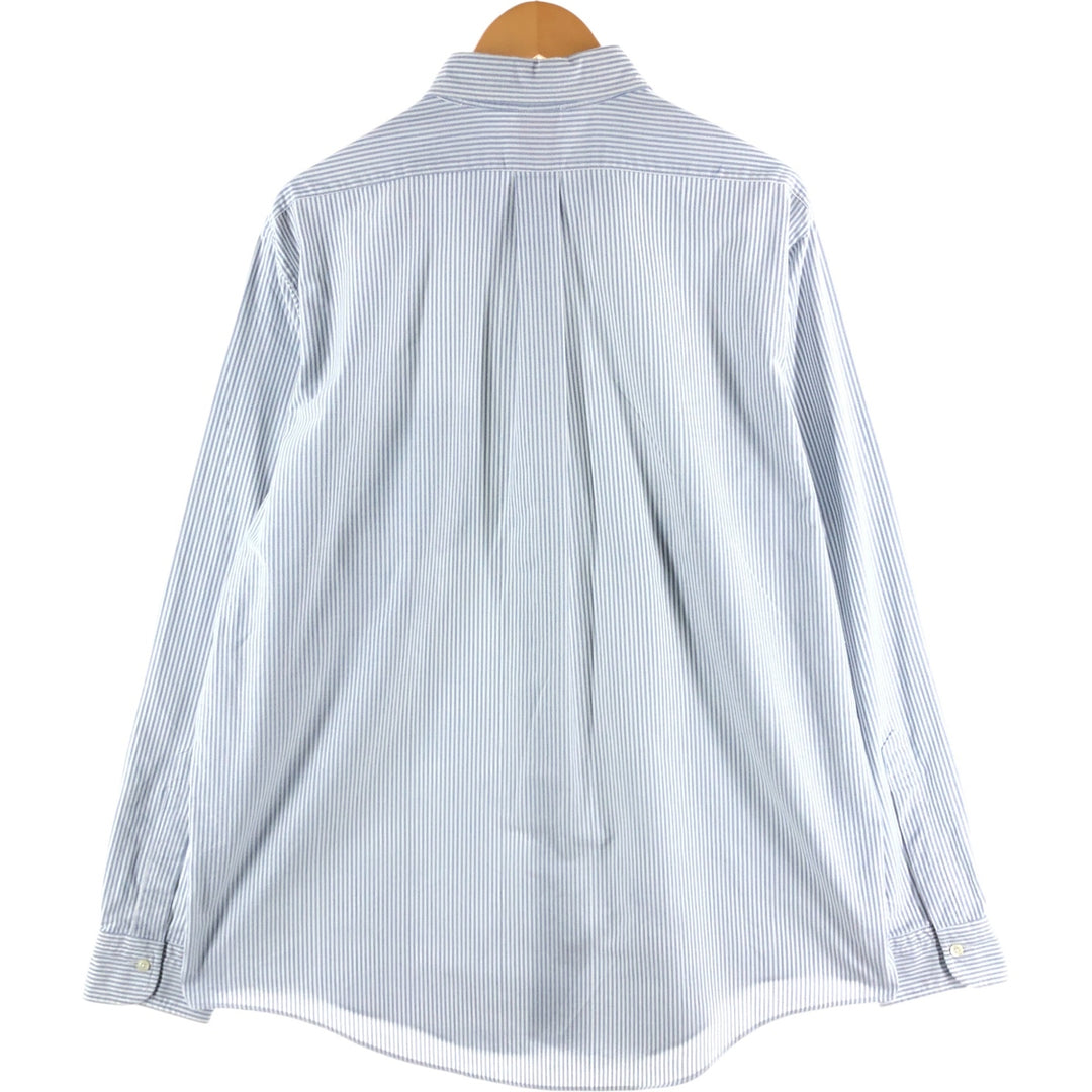 Brooks Brothers Est.1818 Long Sleeve Button-Down Striped Shirt Made in USA Men's XL Supima Cotton white type Vintage Second Hand