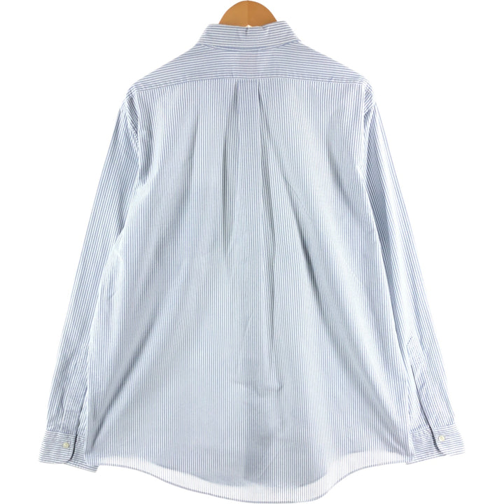 Brooks Brothers Est.1818 Long Sleeve Button-Down Striped Shirt Made in USA Men's XL Supima Cotton white type Vintage Second Hand