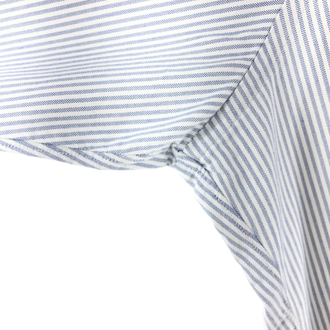 Brooks Brothers Est.1818 Long Sleeve Button-Down Striped Shirt Made in USA Men's XL Supima Cotton white type Vintage Second Hand