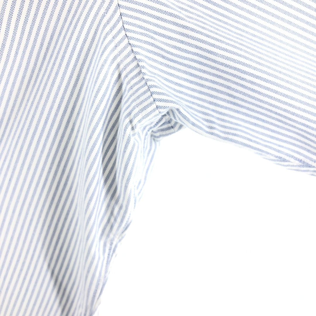 Brooks Brothers Est.1818 Long Sleeve Button-Down Striped Shirt Made in USA Men's XL Supima Cotton white type Vintage Second Hand