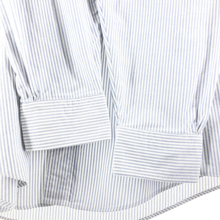Brooks Brothers Est.1818 Long Sleeve Button-Down Striped Shirt Made in USA Men's XL Supima Cotton white type Vintage Second Hand