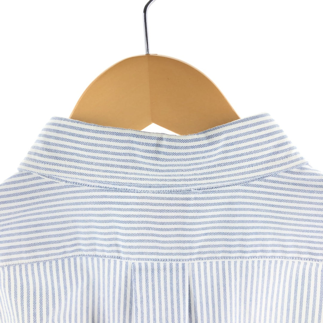 Brooks Brothers Est.1818 Long Sleeve Button-Down Striped Shirt Made in USA Men's XL Supima Cotton white type Vintage Second Hand