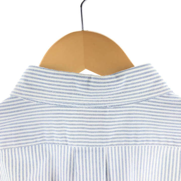 Brooks Brothers Est.1818 Long Sleeve Button-Down Striped Shirt Made in USA Men's XL Supima Cotton white type Vintage Second Hand