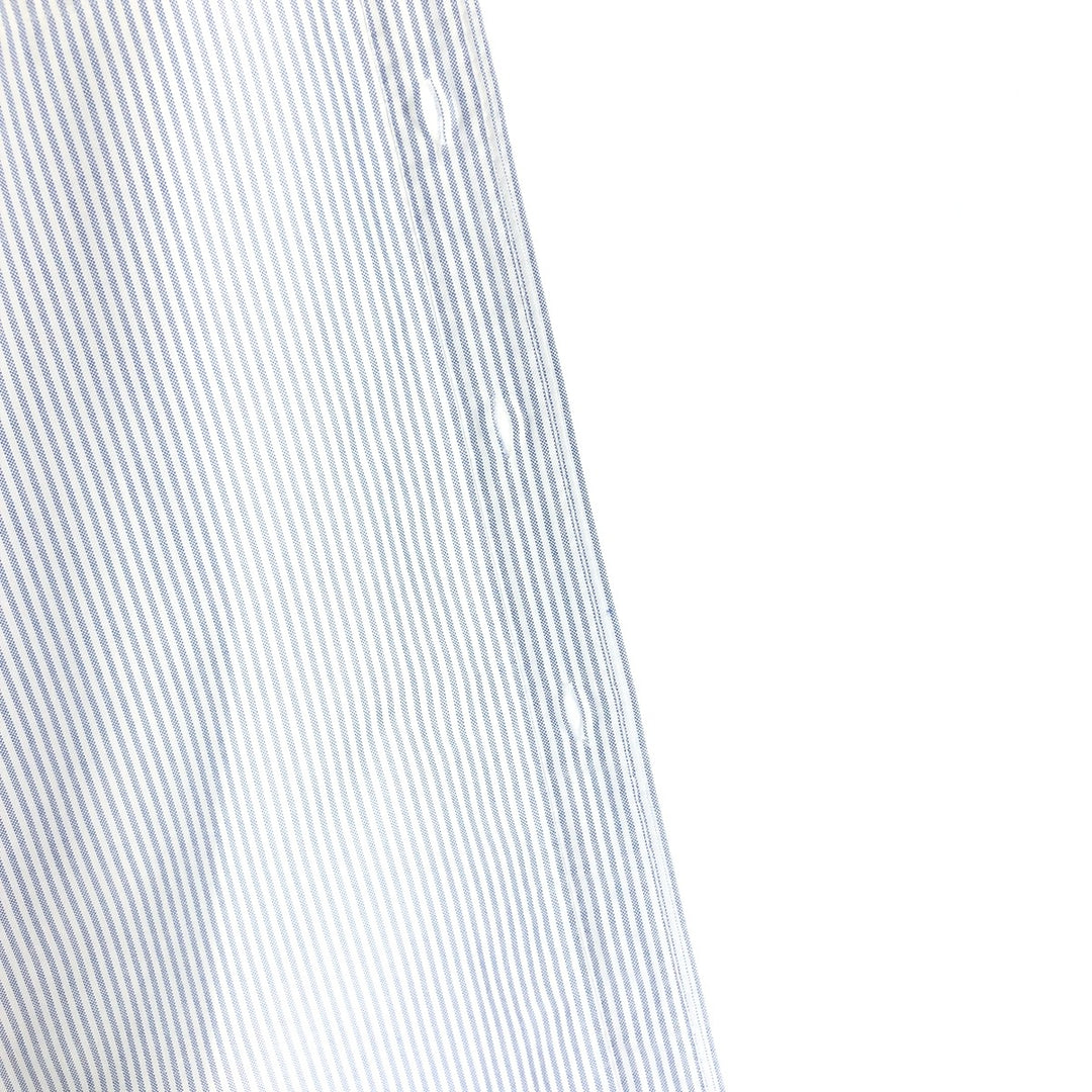 Brooks Brothers Est.1818 Long Sleeve Button-Down Striped Shirt Made in USA Men's XL Supima Cotton white type Vintage Second Hand