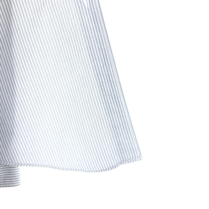 Brooks Brothers Est.1818 Long Sleeve Button-Down Striped Shirt Made in USA Men's XL Supima Cotton white type Vintage Second Hand