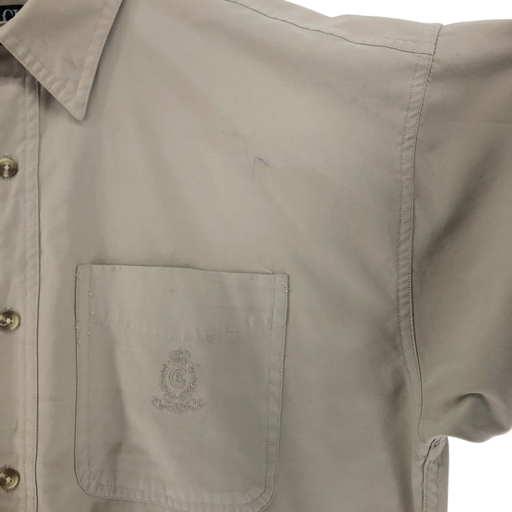 90'S Ralph Lauren CHAPS long sleeve shirt, men's size M, vintage polyester Beige type Vintage Second Hand