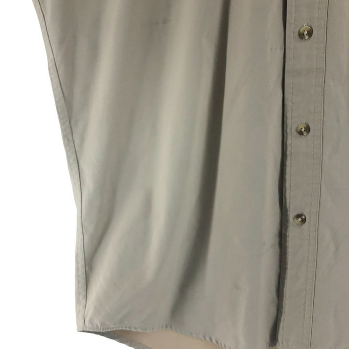 90'S Ralph Lauren CHAPS long sleeve shirt, men's size M, vintage polyester Beige type Vintage Second Hand