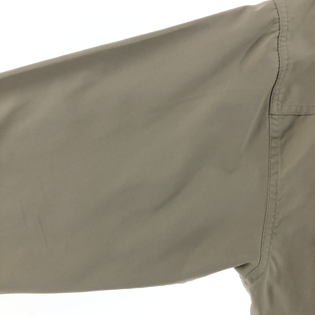 90'S Ralph Lauren CHAPS long sleeve shirt, men's size M, vintage polyester Beige type Vintage Second Hand