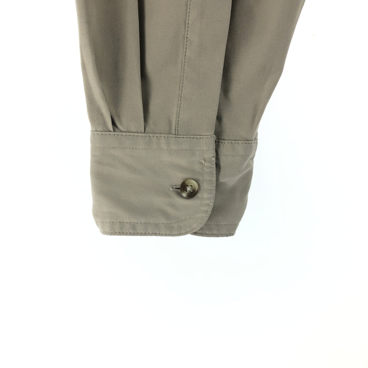 90'S Ralph Lauren CHAPS long sleeve shirt, men's size M, vintage polyester Beige type Vintage Second Hand