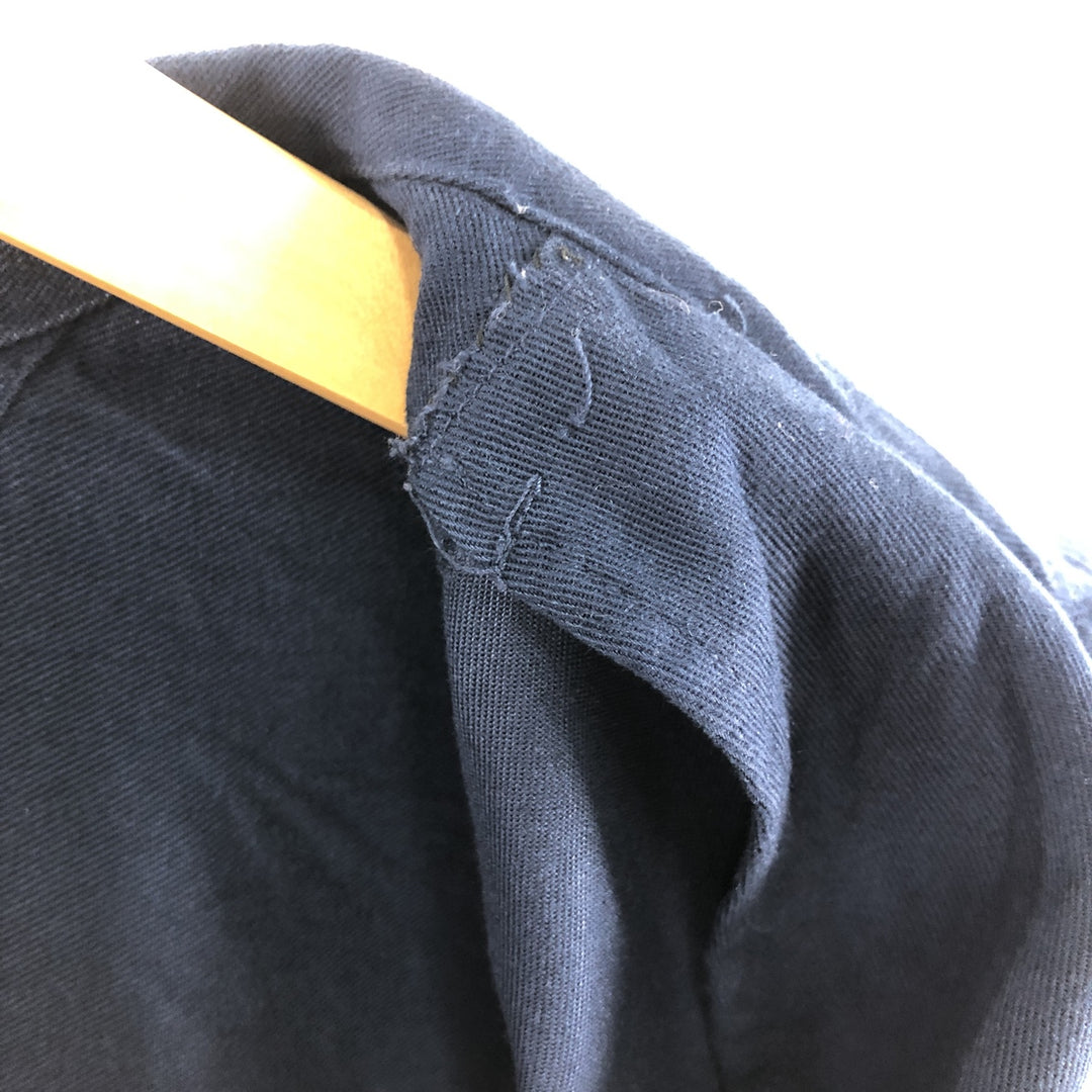 Tommy Hilfiger long-sleeved rayon shirt, men's size S Rayon navy blue type Vintage Second Hand