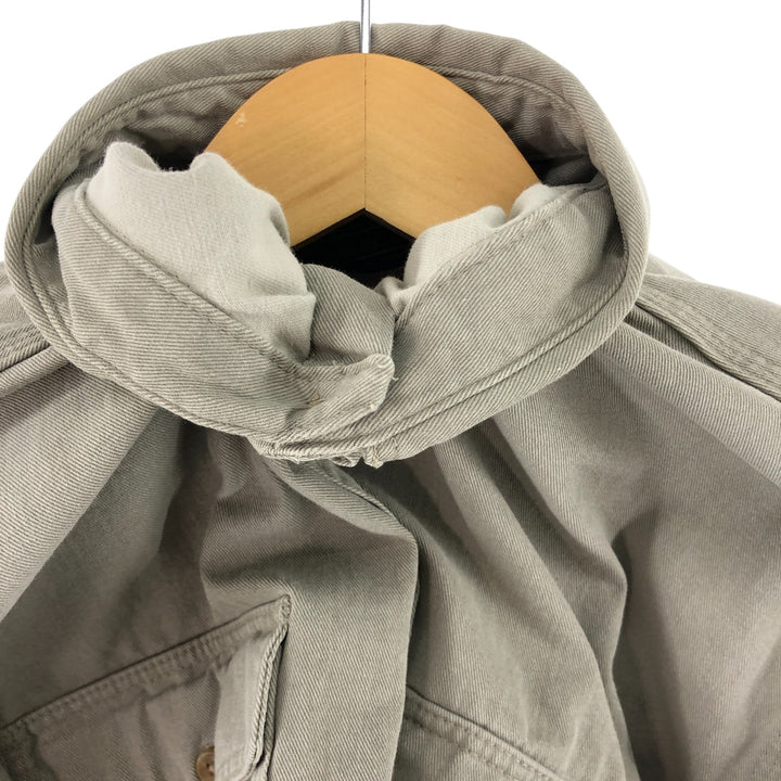 Vintage 80s-90'S Eddie Bauer long-sleeved cotton shirt, made in the USA, size L, men's cotton Beige type Vintage Second Hand