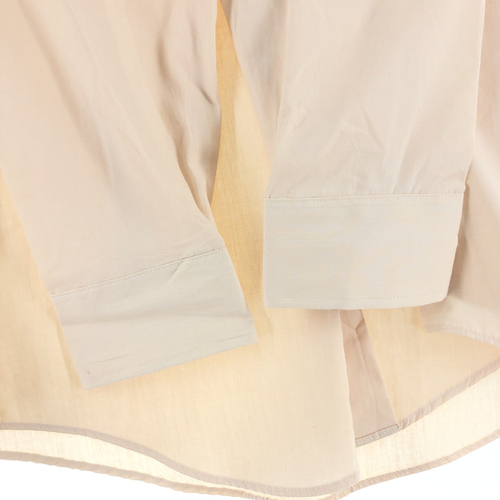 Vintage 1980'S Wrangler long-sleeved work shirt, made in the USA, size L, men's polyester ivory Vintage Second Hand