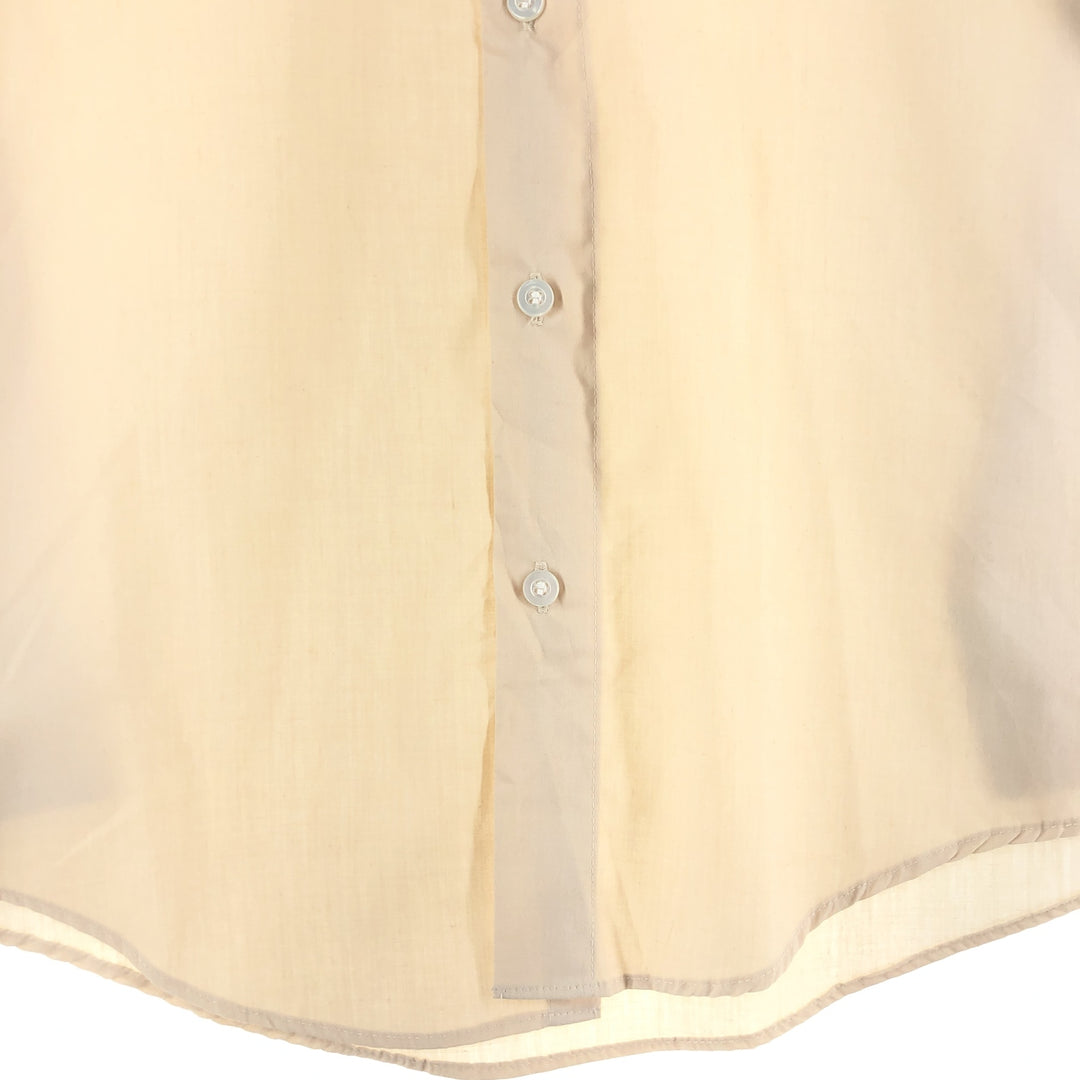 Vintage 1980'S Wrangler long-sleeved work shirt, made in the USA, size L, men's polyester ivory Vintage Second Hand