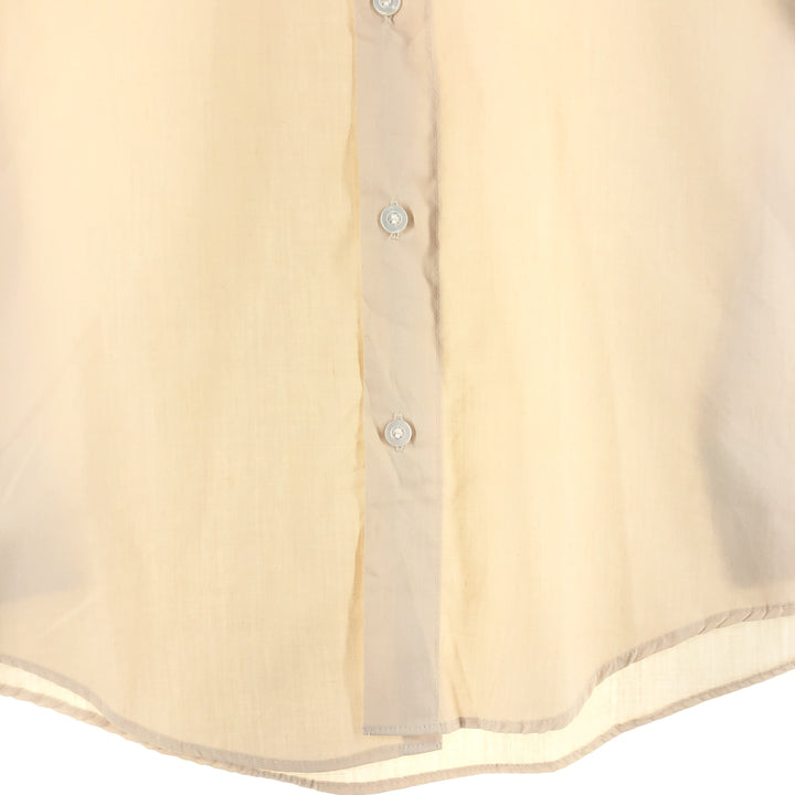 Vintage 1980'S Wrangler long-sleeved work shirt, made in the USA, size L, men's polyester ivory Vintage Second Hand
