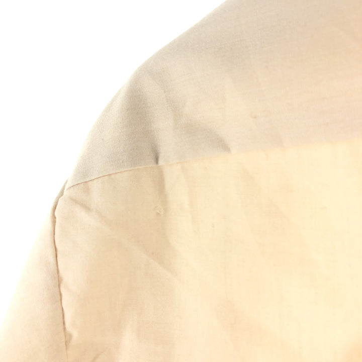 Vintage 1980'S Wrangler long-sleeved work shirt, made in the USA, size L, men's polyester ivory Vintage Second Hand