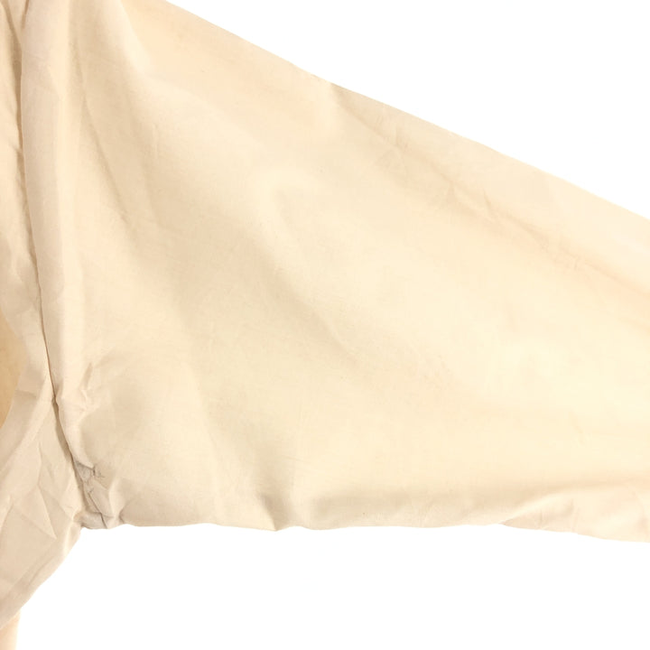 Vintage 1980'S Wrangler long-sleeved work shirt, made in the USA, size L, men's polyester ivory Vintage Second Hand