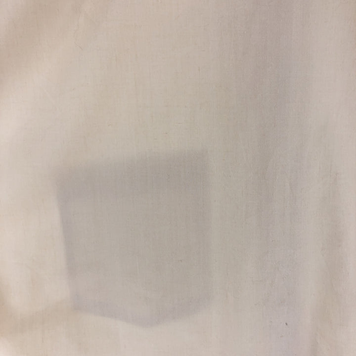 Vintage 1980'S Wrangler long-sleeved work shirt, made in the USA, size L, men's polyester ivory Vintage Second Hand