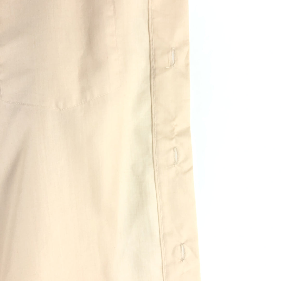 Vintage 1980'S Wrangler long-sleeved work shirt, made in the USA, size L, men's polyester ivory Vintage Second Hand