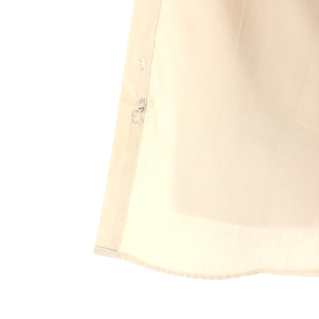 Vintage 1980'S Wrangler long-sleeved work shirt, made in the USA, size L, men's polyester ivory Vintage Second Hand