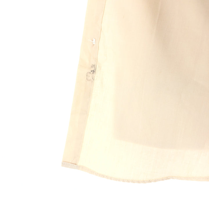 Vintage 1980'S Wrangler long-sleeved work shirt, made in the USA, size L, men's polyester ivory Vintage Second Hand