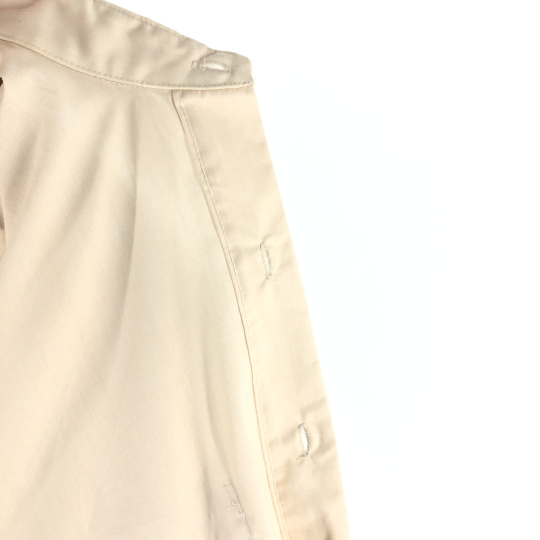 Vintage 1980'S Wrangler long-sleeved work shirt, made in the USA, size L, men's polyester ivory Vintage Second Hand